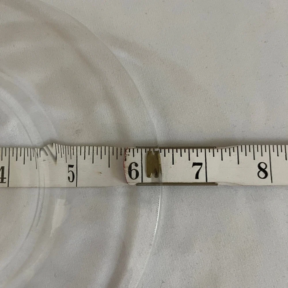 Clear Glass Saucer Set 6